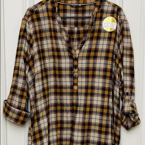 Riders plaid tunic